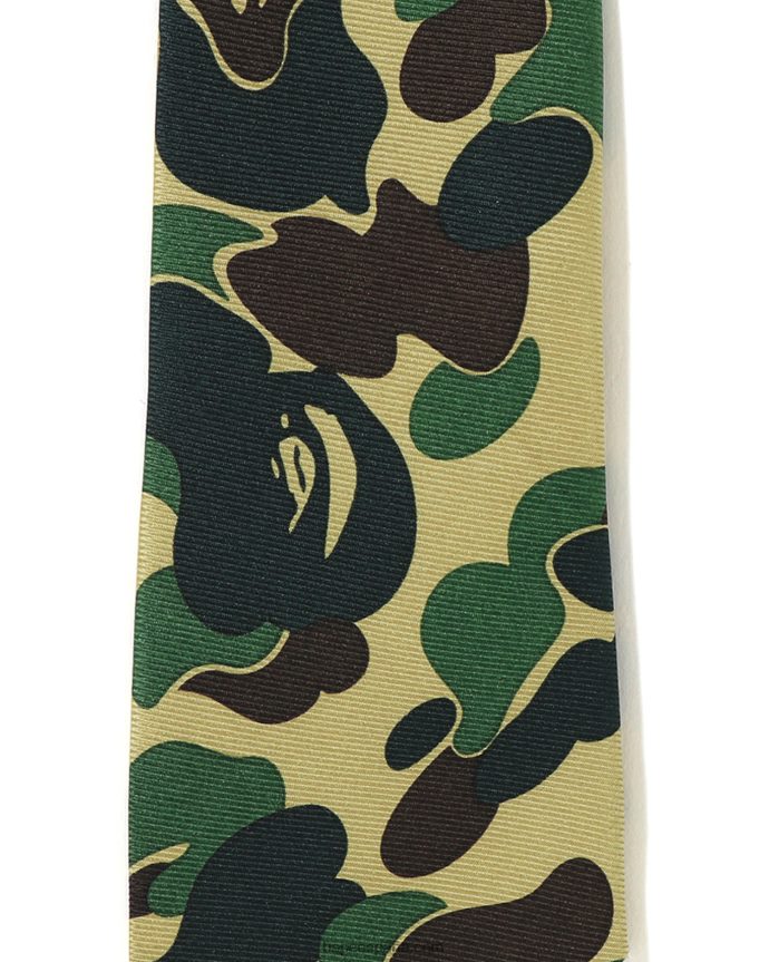 hombres A Bathing Ape corbata abc 288PLL399 ejercito verde