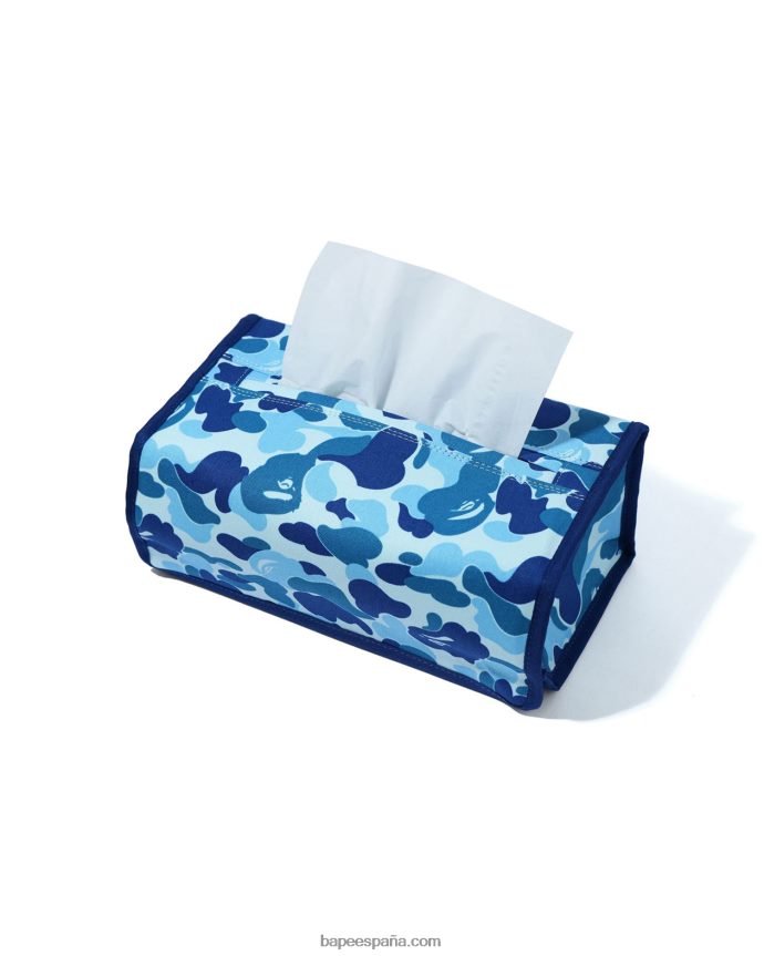 hombres A Bathing Ape cubierta de tejido de camuflaje abc 288PLL491 azul