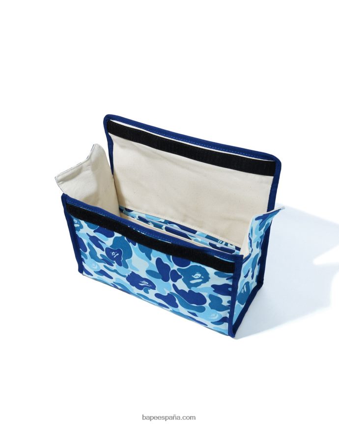 hombres A Bathing Ape cubierta de tejido de camuflaje abc 288PLL491 azul