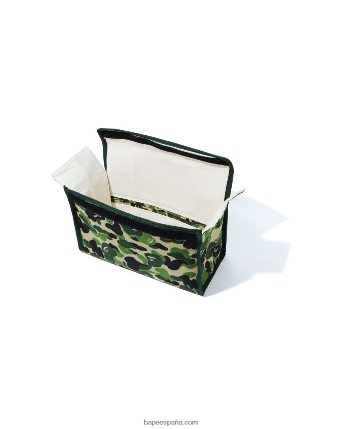 hombres A Bathing Ape cubierta de tejido de camuflaje abc 288PLL492 ejercito verde