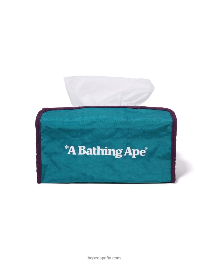 hombres A Bathing Ape estuche de pañuelos de viaje 288PLL460 ejercito verde