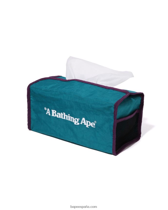 hombres A Bathing Ape estuche de pañuelos de viaje 288PLL460 ejercito verde