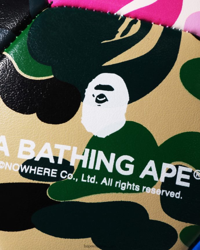 hombres A Bathing Ape balón de fútbol de camuflaje abc 288PLL498 caso
