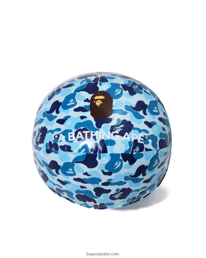 hombres A Bathing Ape pelota de playa de camuflaje abc 288PLL401 azul claro