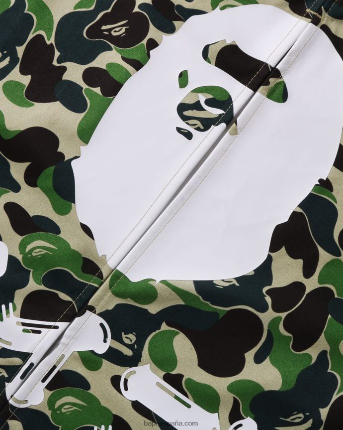 hombres A Bathing Ape abc camuflaje noren 288PLL430 ejercito verde