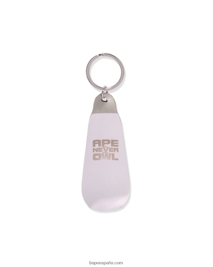 hombres A Bathing Ape calzador x ovo 288PLL558 plata