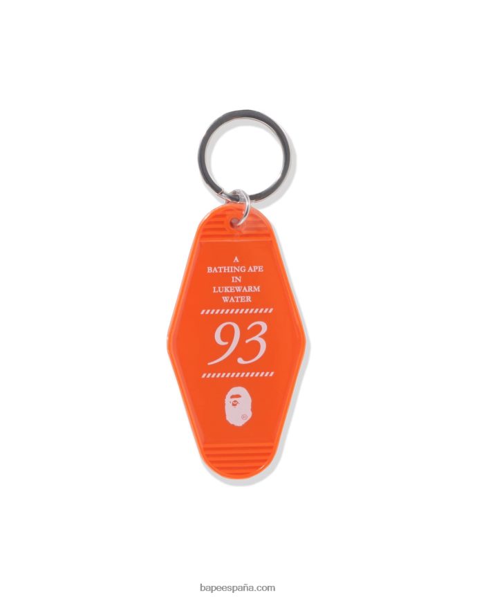 hombres A Bathing Ape llavero de la habitación 288PLL481 naranja