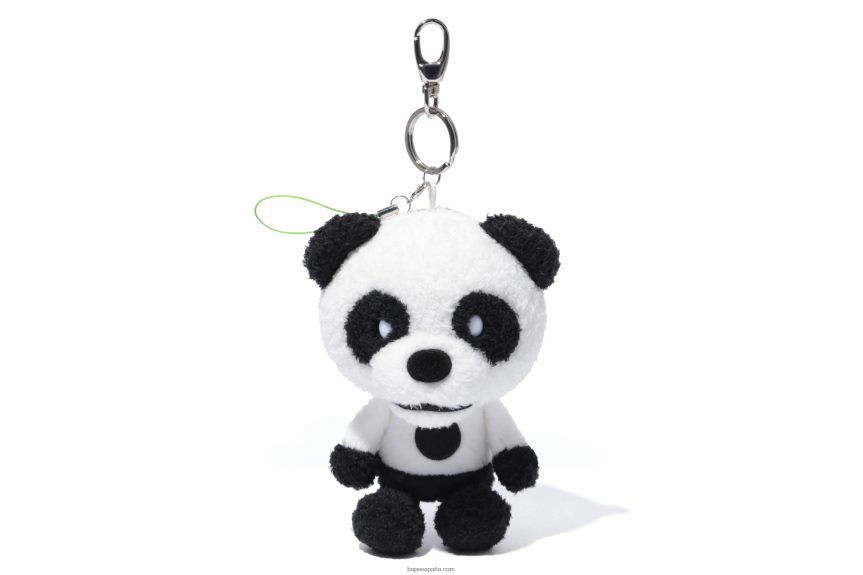 hombres A Bathing Ape llavero de peluche 288PLL1167 blanco