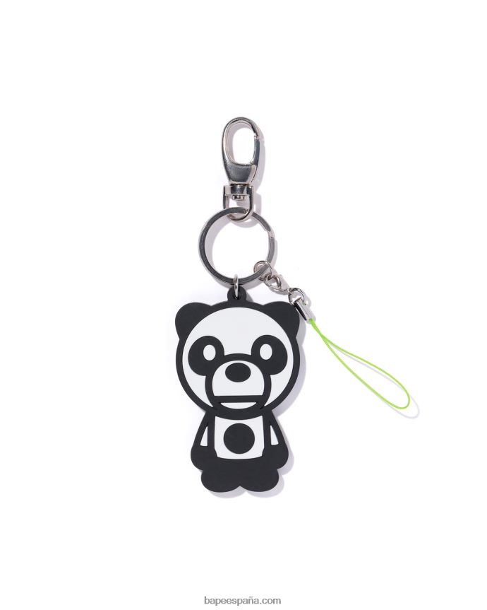 hombres A Bathing Ape llavero de silicona pd 288PLL1182 blanco