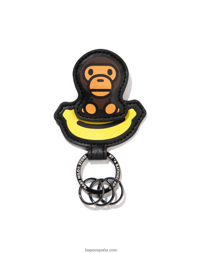 hombres A Bathing Ape multi llavero 288PLL1191 café