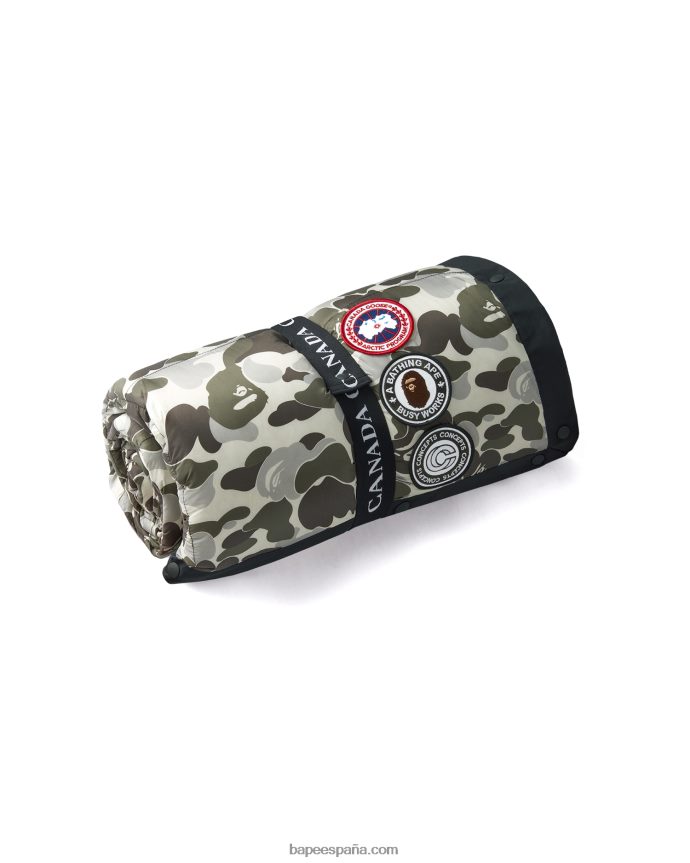 hombres A Bathing Ape x canada goose x conceptos abc manta de plumas de camuflaje 288PLL616 gris