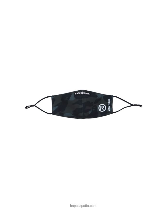 hombres A Bathing Ape máscara de camuflaje de color 288PLL648 negro