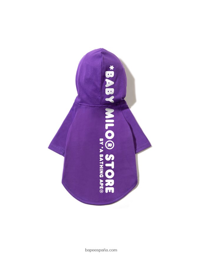 hombres A Bathing Ape mascota con capucha 288PLL1164 púrpura