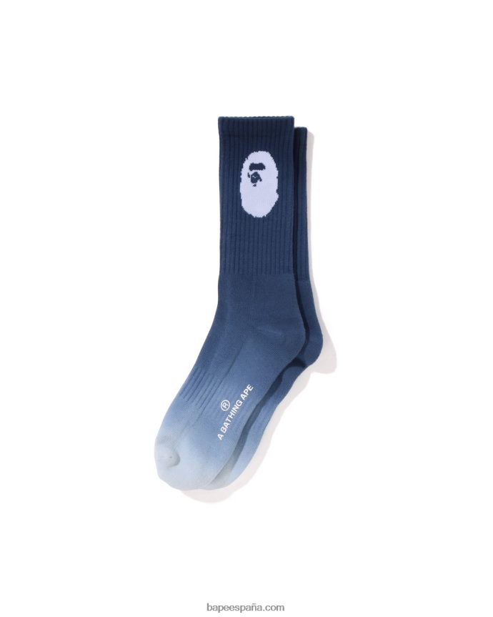 hombres A Bathing Ape calcetines de gradación 288PLL600 azul