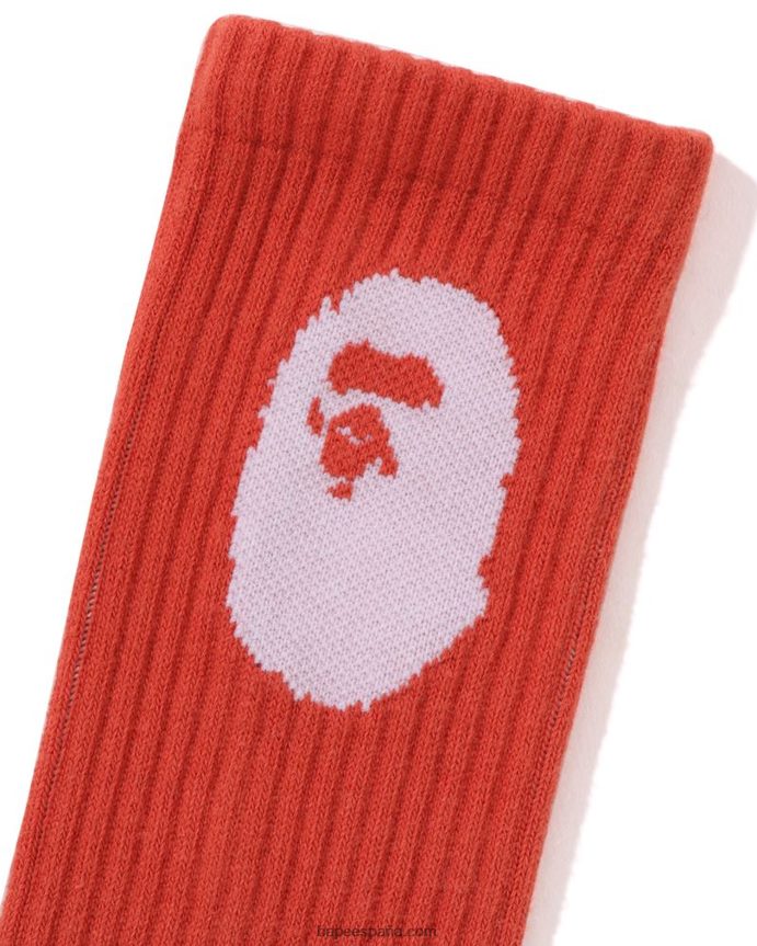 hombres A Bathing Ape calcetines de gradación 288PLL601 naranja