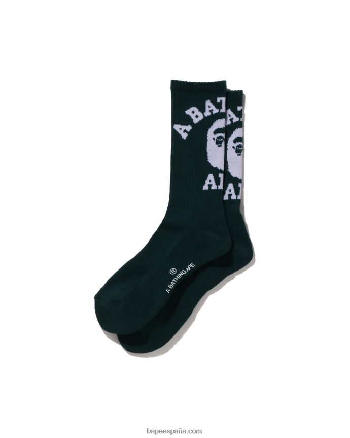 hombres A Bathing Ape calcetines universitarios 288PLL426 selva profunda