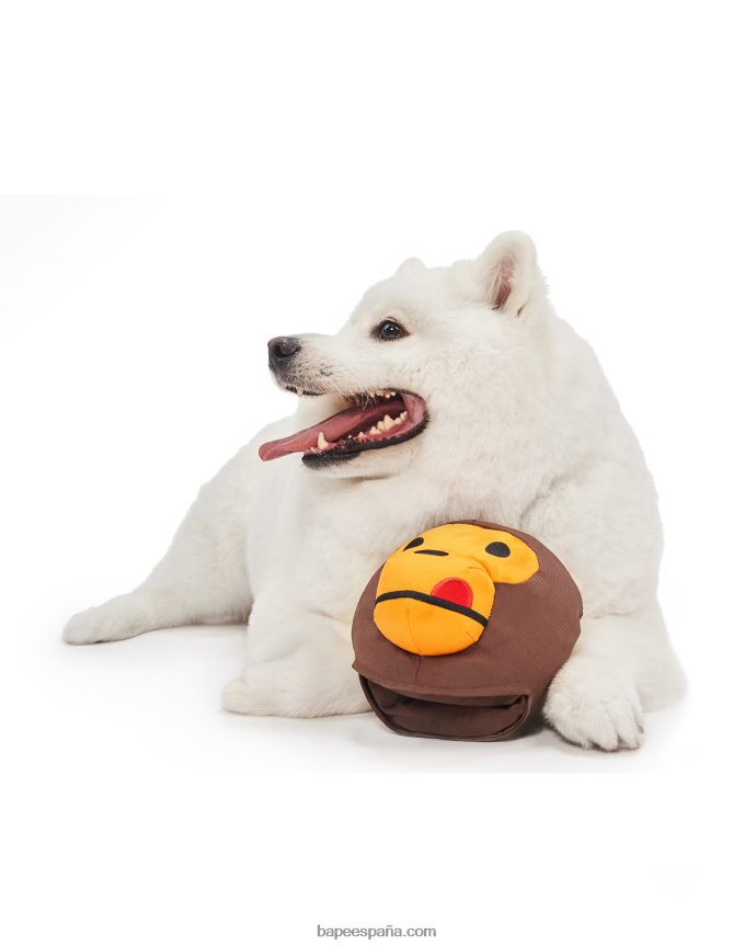 hombres A Bathing Ape milo cabeza de peluche 288PLL1171 marrón