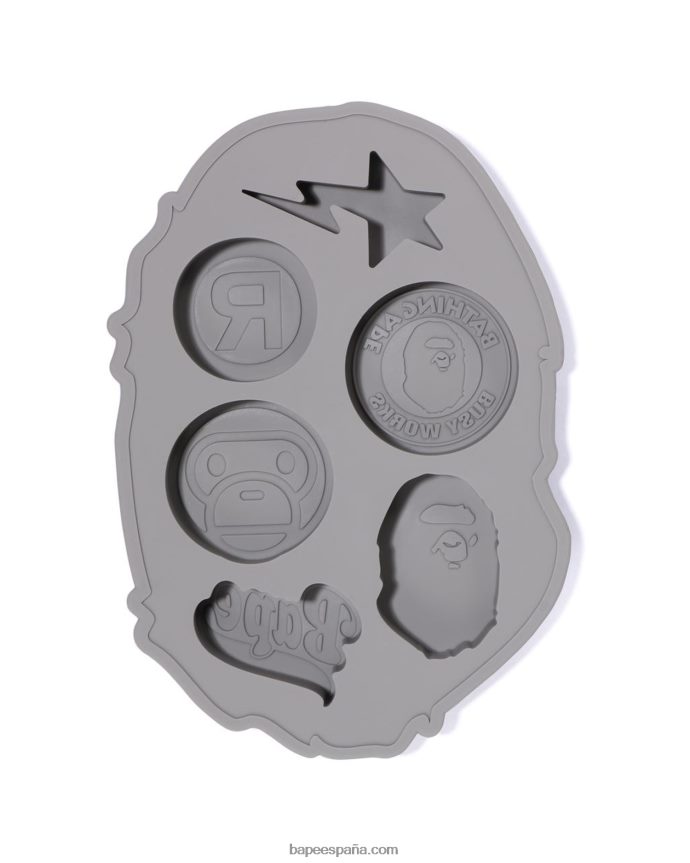 hombres A Bathing Ape bandeja de hielo de silicona para la cabeza 288PLL429 negro