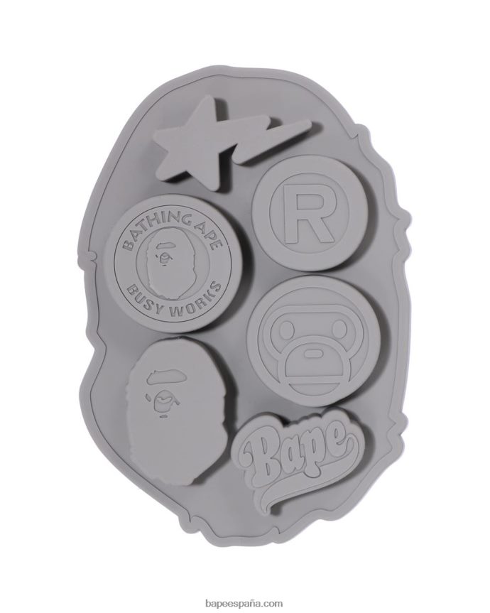 hombres A Bathing Ape bandeja de hielo de silicona para la cabeza 288PLL429 negro