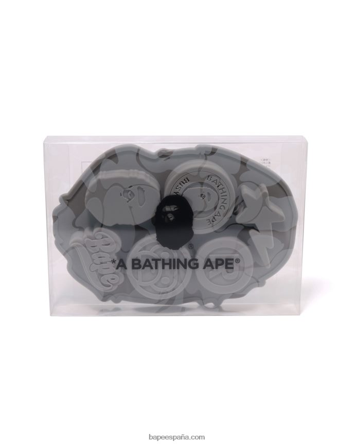 hombres A Bathing Ape bandeja de hielo de silicona para la cabeza 288PLL429 negro