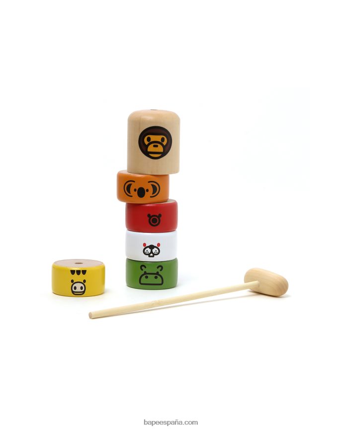 hombres A Bathing Ape juego de madera bebe milo 288PLL604 caso