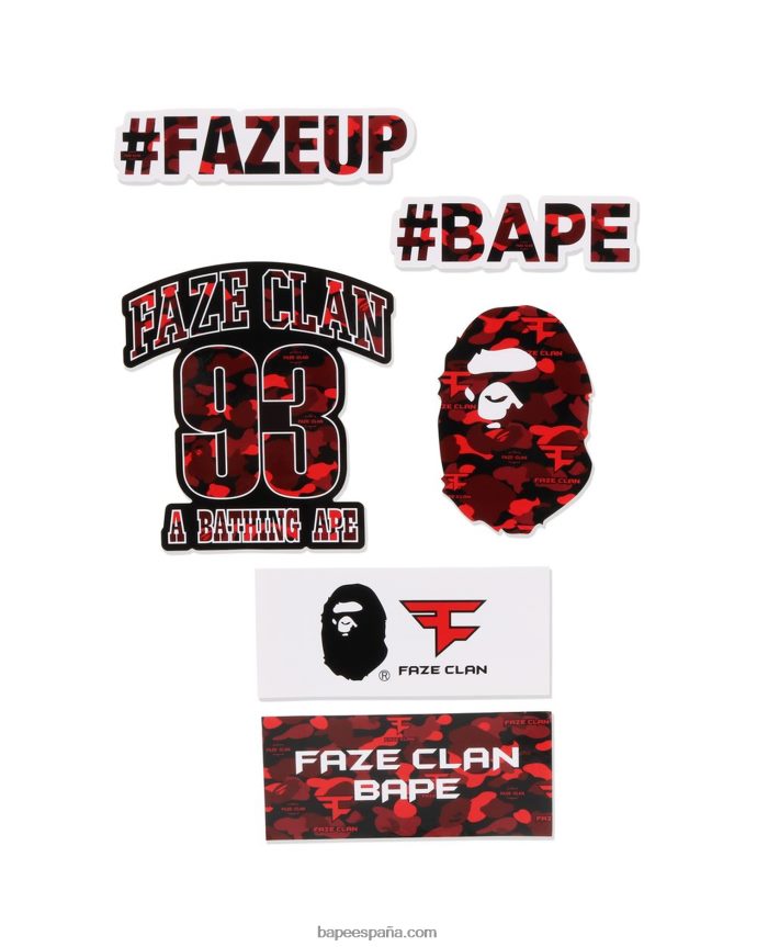 hombresconjunto de pegatinas del clan bape x faze 288PLL466 caso