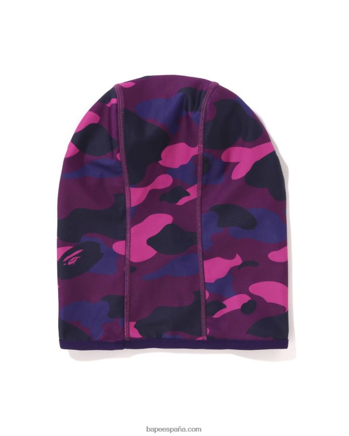 hombres A Bathing Ape pasamontañas de camuflaje de color 288PLL530 púrpura