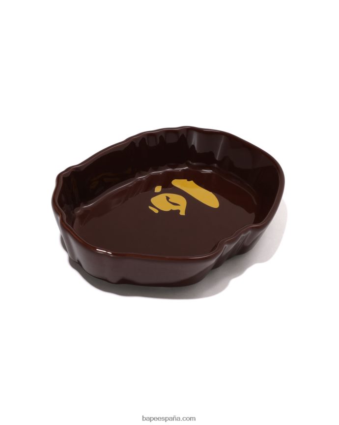 hombres A Bathing Ape bandeja múltiple de cabeza grande 288PLL440 marrón