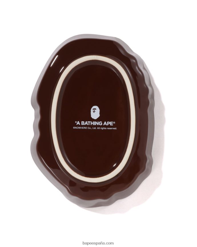 hombres A Bathing Ape bandeja múltiple de cabeza grande 288PLL440 marrón