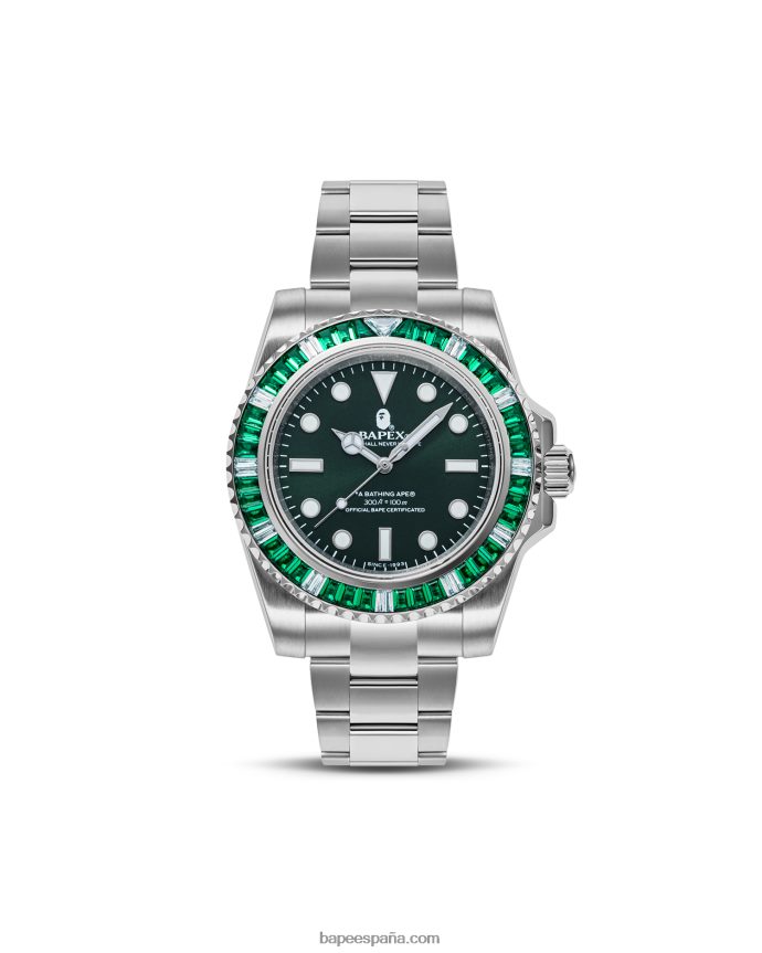 hombres A Bathing Ape piedra de cristal tipo 1 288PLL432 Esmeralda