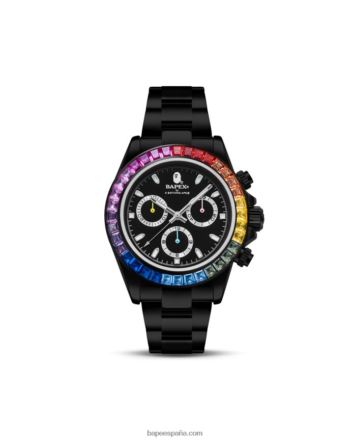hombres A Bathing Ape piedra de cristal tipo 4 288PLL382 negro