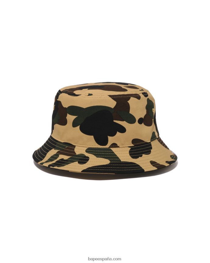 hombres A Bathing Ape 1er sombrero de pescador de camuflaje 288PLL385 caqui