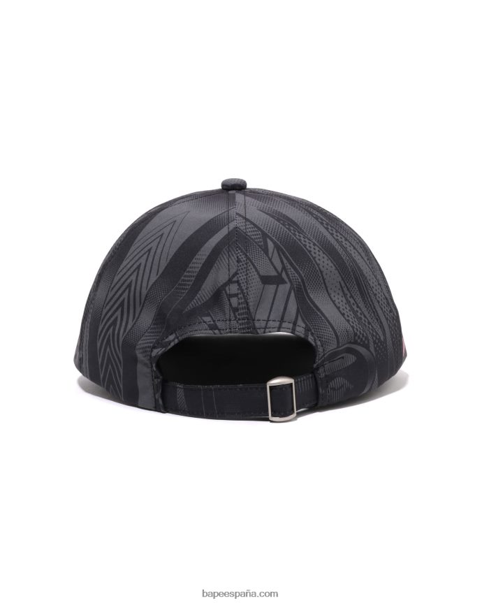 hombres A Bathing Ape gorra con panel de corredor de velocidad 288PLL494 negro