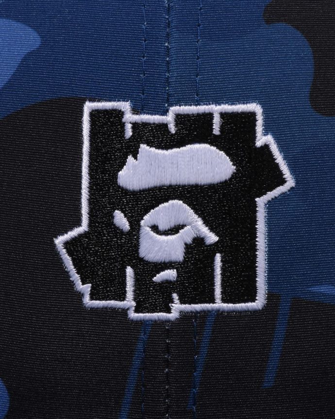 hombres A Bathing Ape gorra de malla de camuflaje de color x undftd 288PLL517 Azul marino