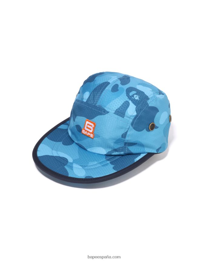 hombres A Bathing Ape gorra jet de camuflaje de nido de abeja 288PLL413 azul claro