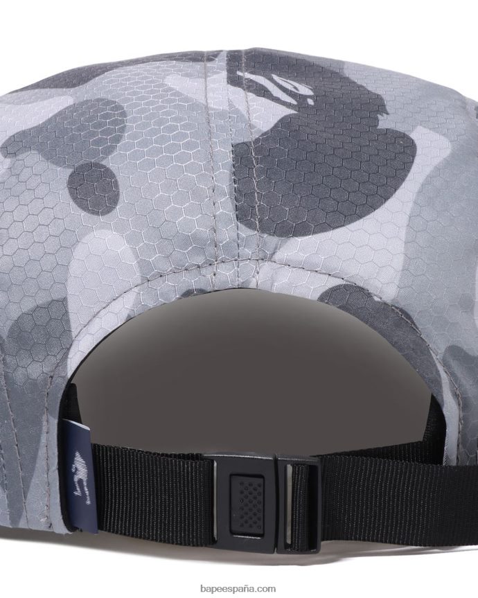 hombres A Bathing Ape gorra jet de camuflaje de nido de abeja 288PLL414 gris