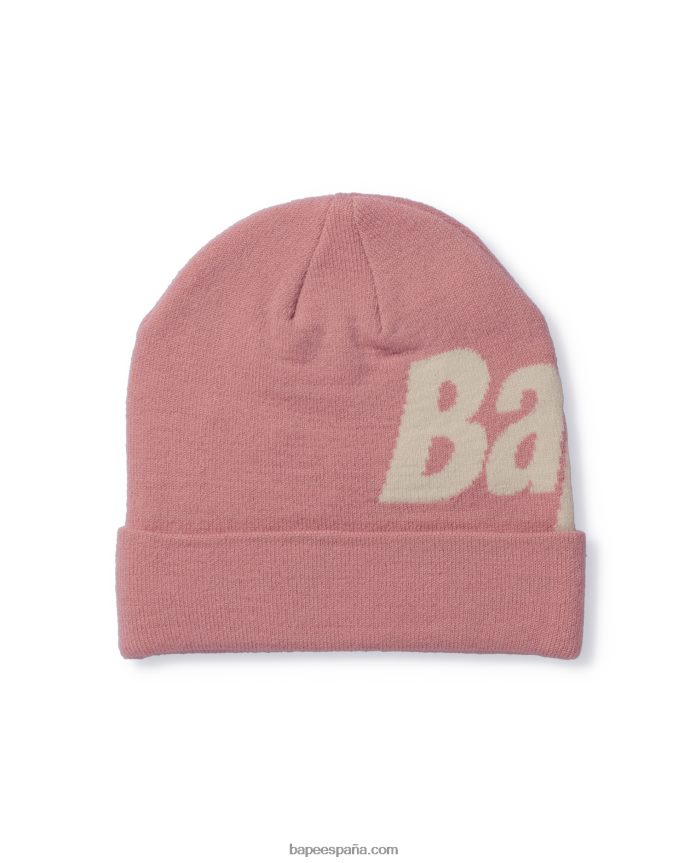 hombres A Bathing Ape gorro de lana 288PLL631 rosa