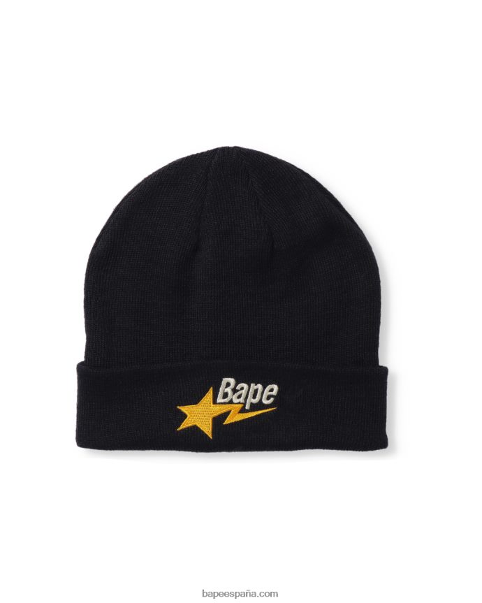 hombres A Bathing Ape gorro de lana 288PLL642 Azul marino