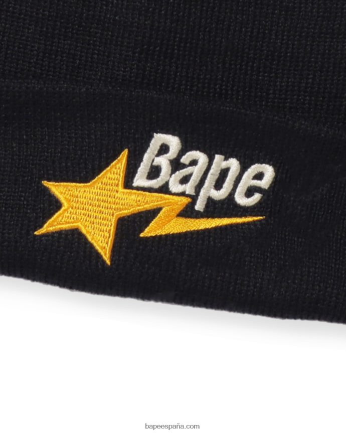 hombres A Bathing Ape gorro de lana 288PLL642 Azul marino