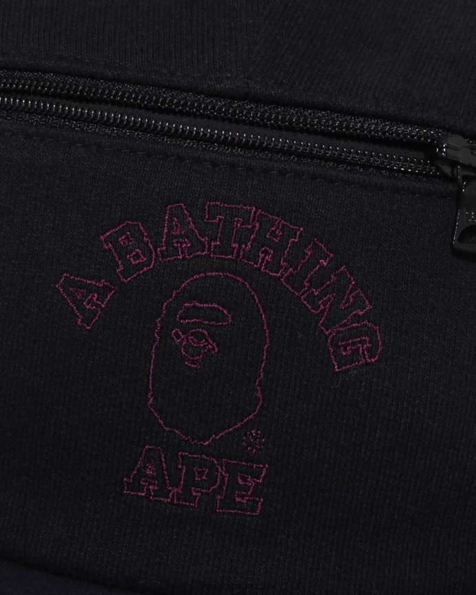 hombres A Bathing Ape gorro de sudor 288PLL453 negro