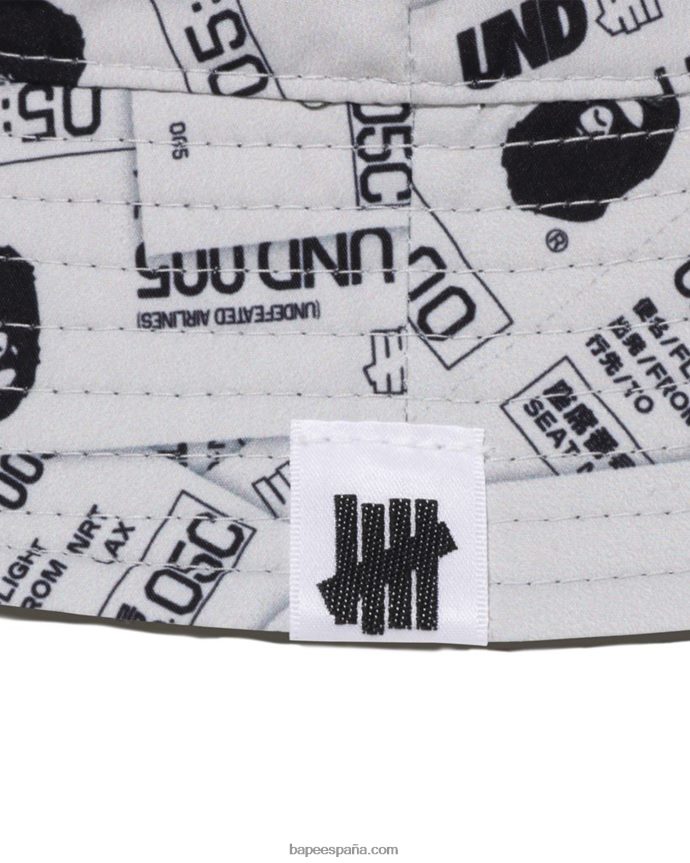 hombres A Bathing Ape sombrero de pescador de franela de camuflaje de color x undftd 288PLL519 Azul marino