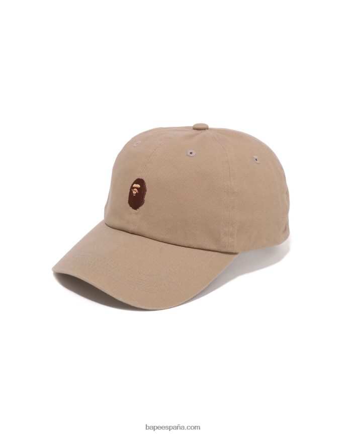 hombres A Bathing Ape tapa de panel de un punto 288PLL442 beige