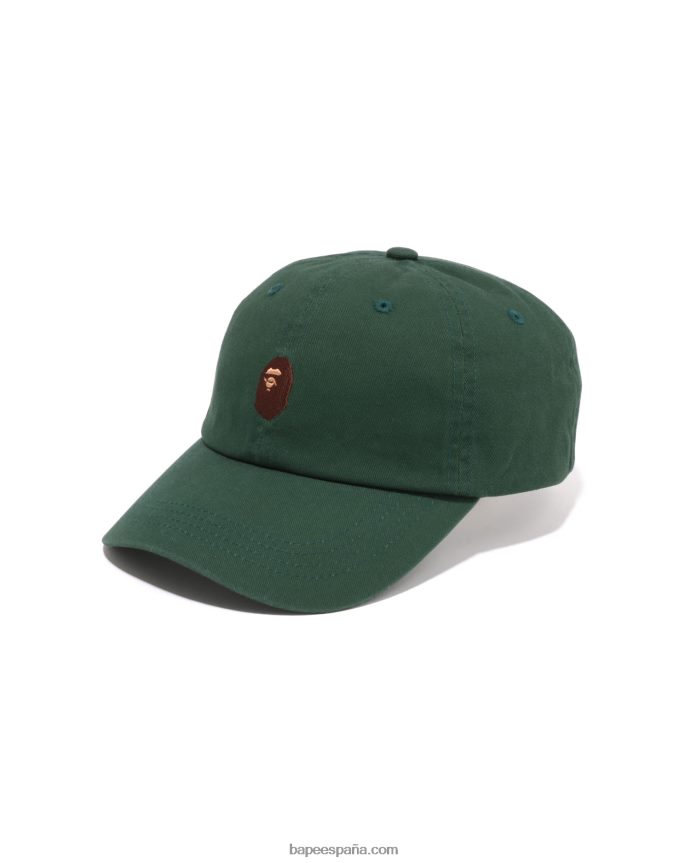 hombres A Bathing Ape tapa de panel de un punto 288PLL446 ejercito verde