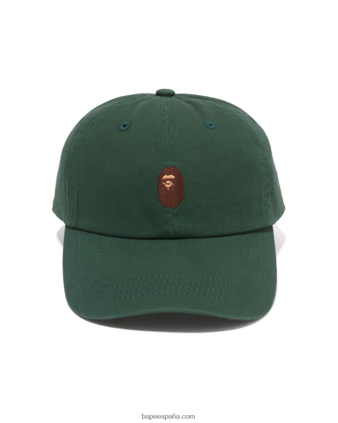 hombres A Bathing Ape tapa de panel de un punto 288PLL446 ejercito verde