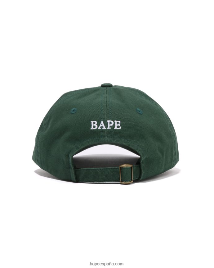 hombres A Bathing Ape tapa de panel de un punto 288PLL446 ejercito verde