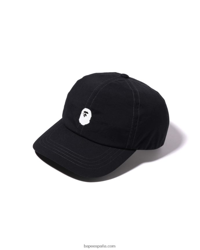 hombres A Bathing Ape tapa de panel de un punto 288PLL537 negro