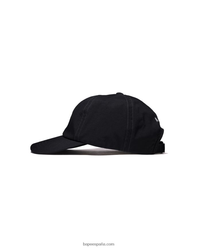 hombres A Bathing Ape tapa de panel de un punto 288PLL537 negro