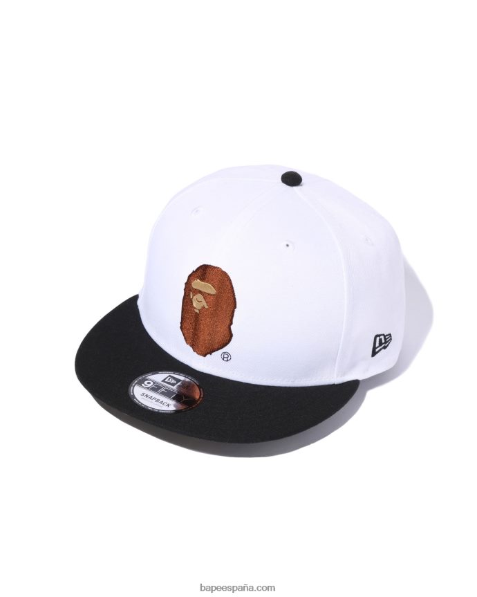 hombres A Bathing Ape x new era head 9 gorra cincuenta 288PLL563 blanco