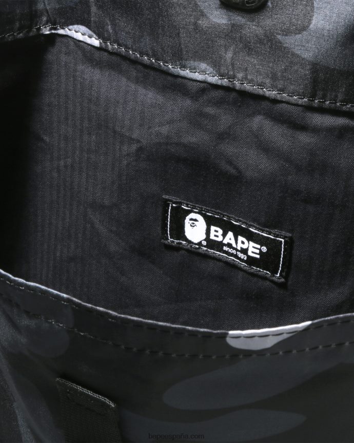 hombres A Bathing Ape bolsa de hombro con diseño de camuflaje degradado 288PLL769 gris oscuro