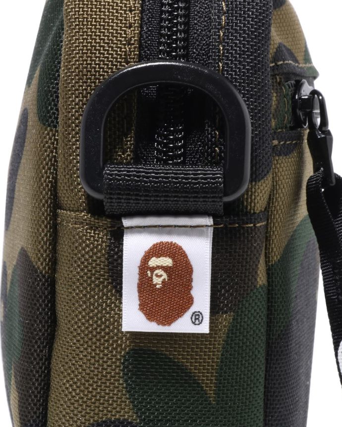 hombres A Bathing Ape bolso de hombro 1st camo mini 288PLL468 ejercito verde